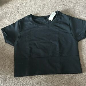 Offline by Aerie Black Crop top